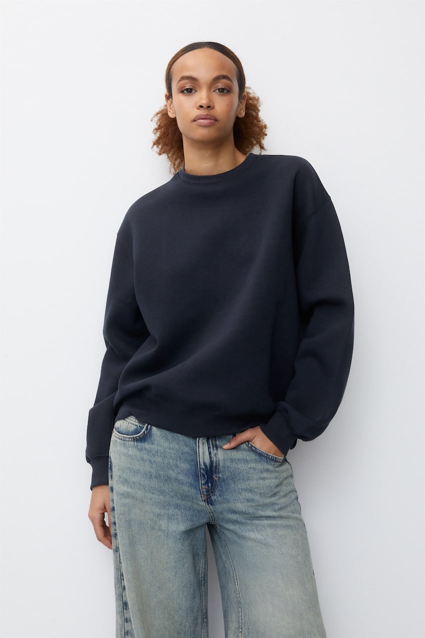 Basic oversized sweatshirt met ronde hals - PULL&BEAR