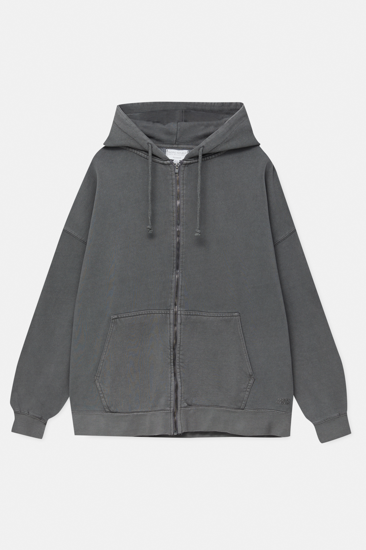 Oversize zip up sweatshirt - pull&bear