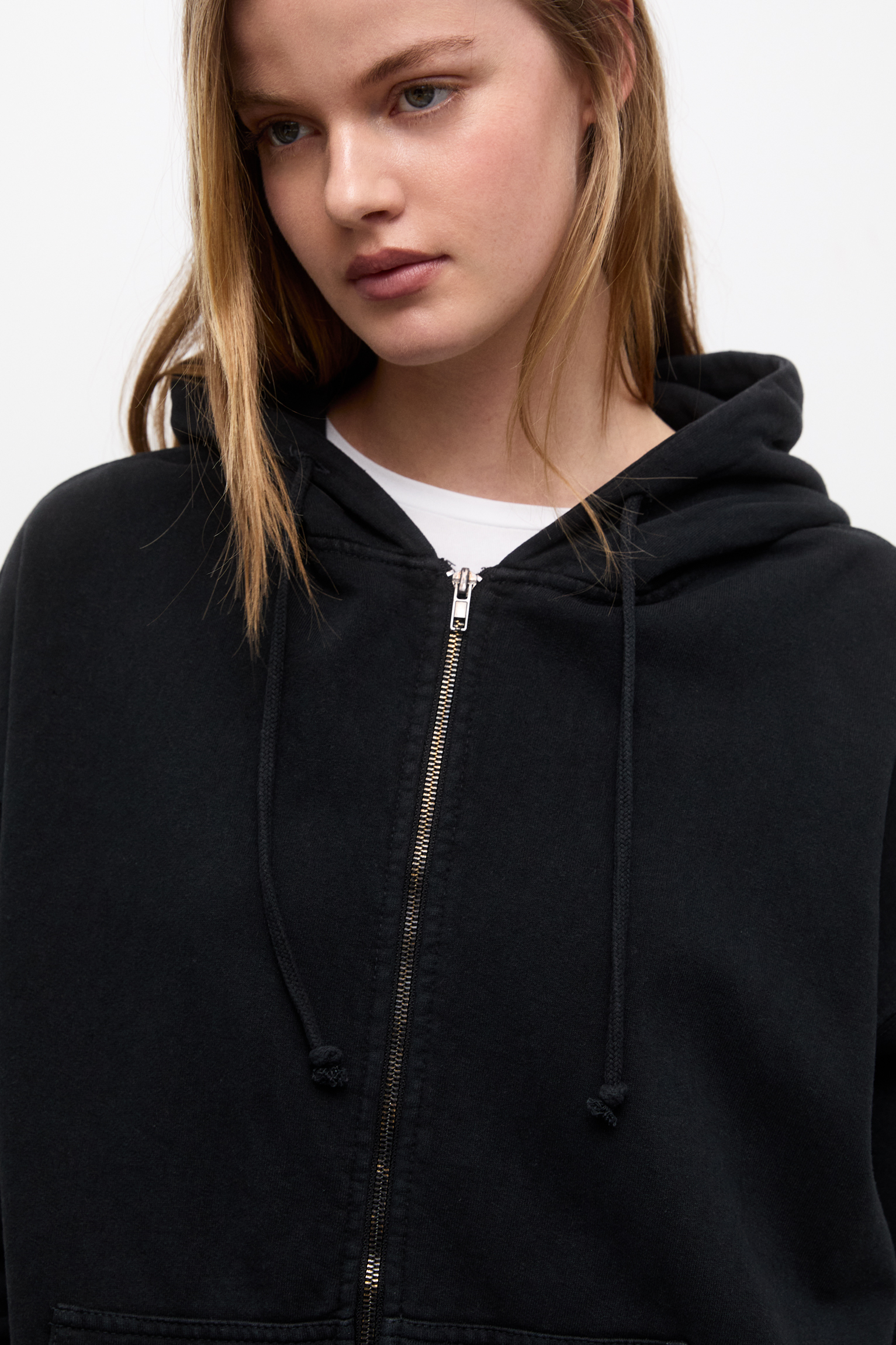 Oversize zip up sweatshirt - PULL&BEAR