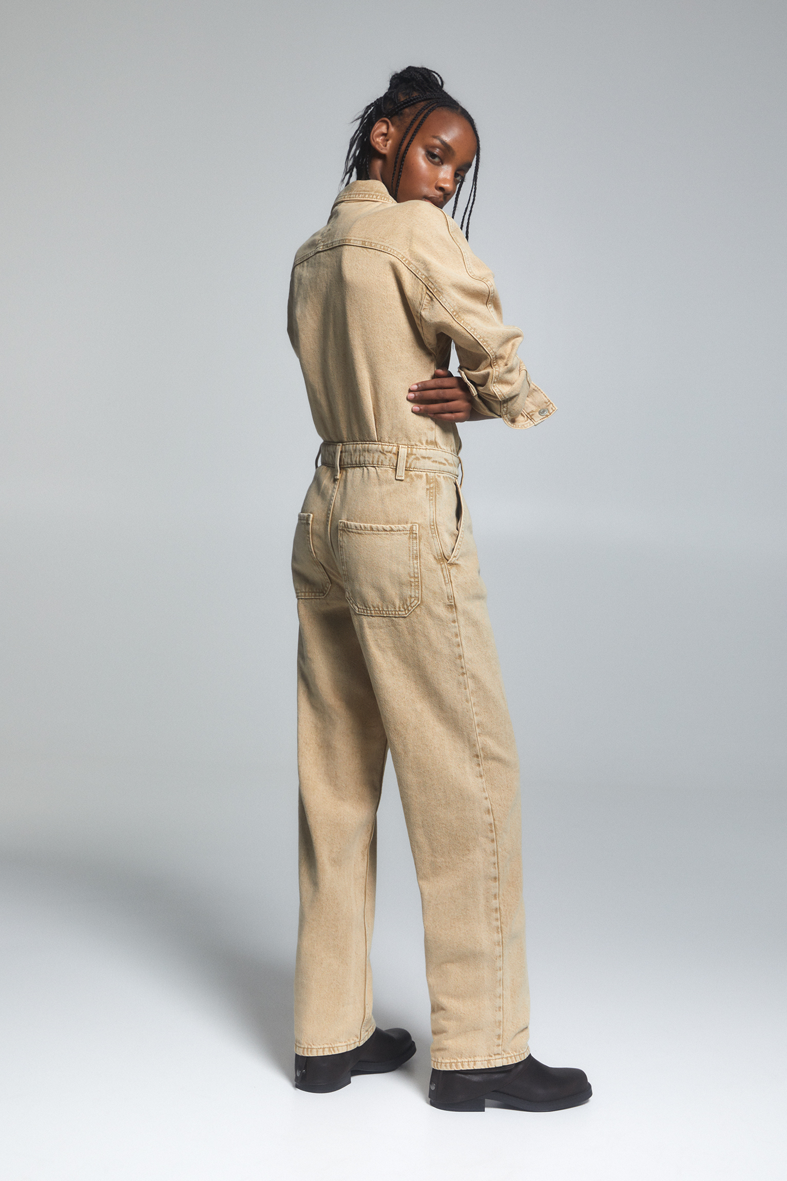 LONGBIDA Womens Jacket Vintage Casual Tops Loose Denim Suit