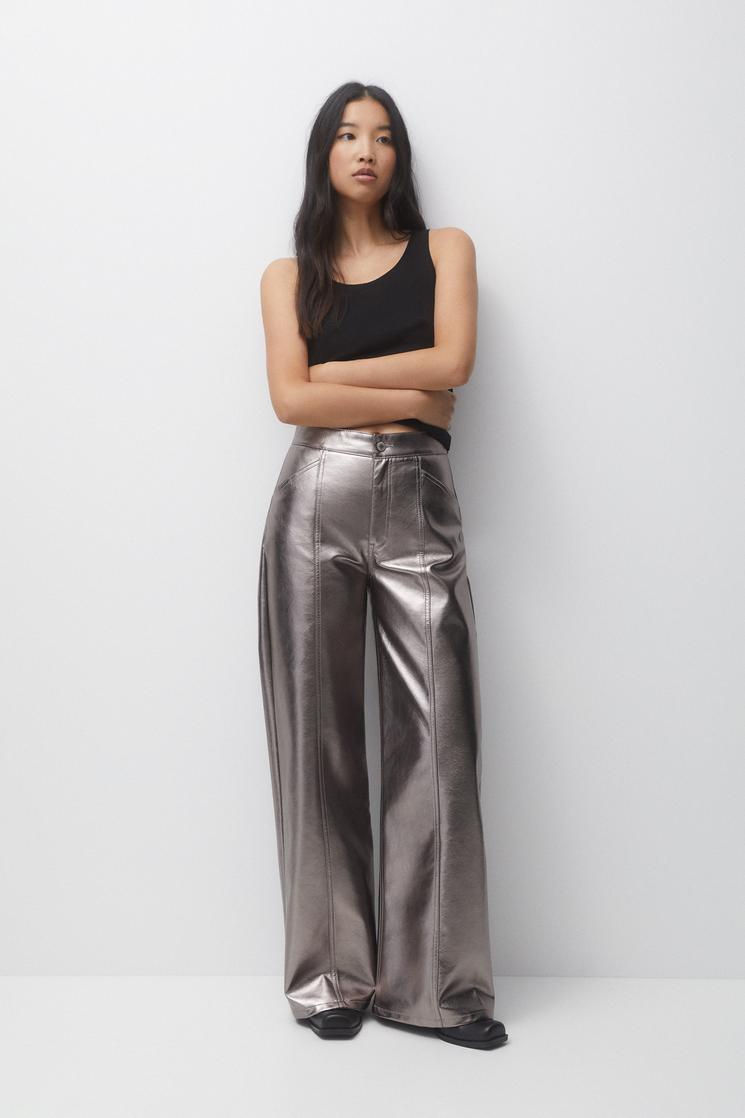 Yours Super Wide Leg Jersey Palazzo Trouser - Black | very.co.uk