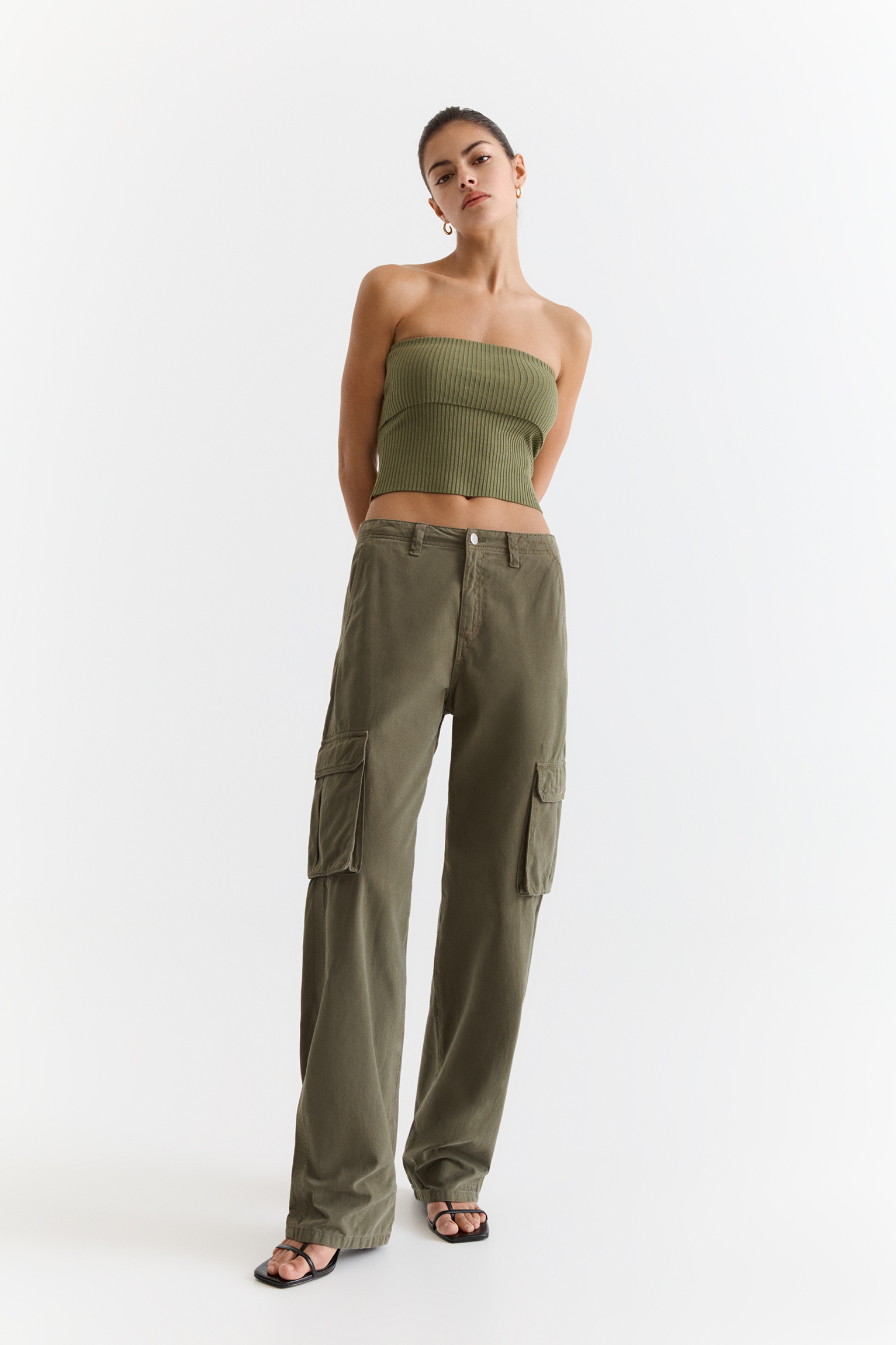 Women's High-Waisted Black Cargo Pants | OFF-WRLD TECHWEAR