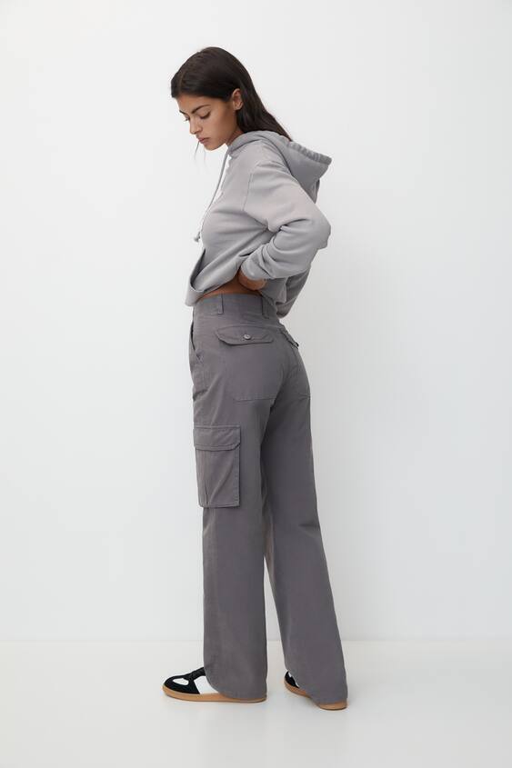 Cargohose mit verstellbarem Bund - Mode für Damen