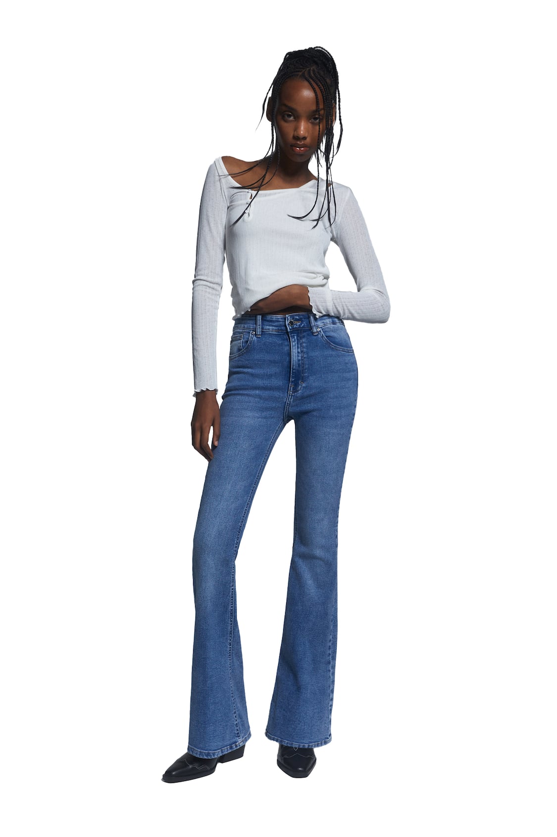 Flare - Jeans - Clothing - Woman - PULL&BEAR Philippines