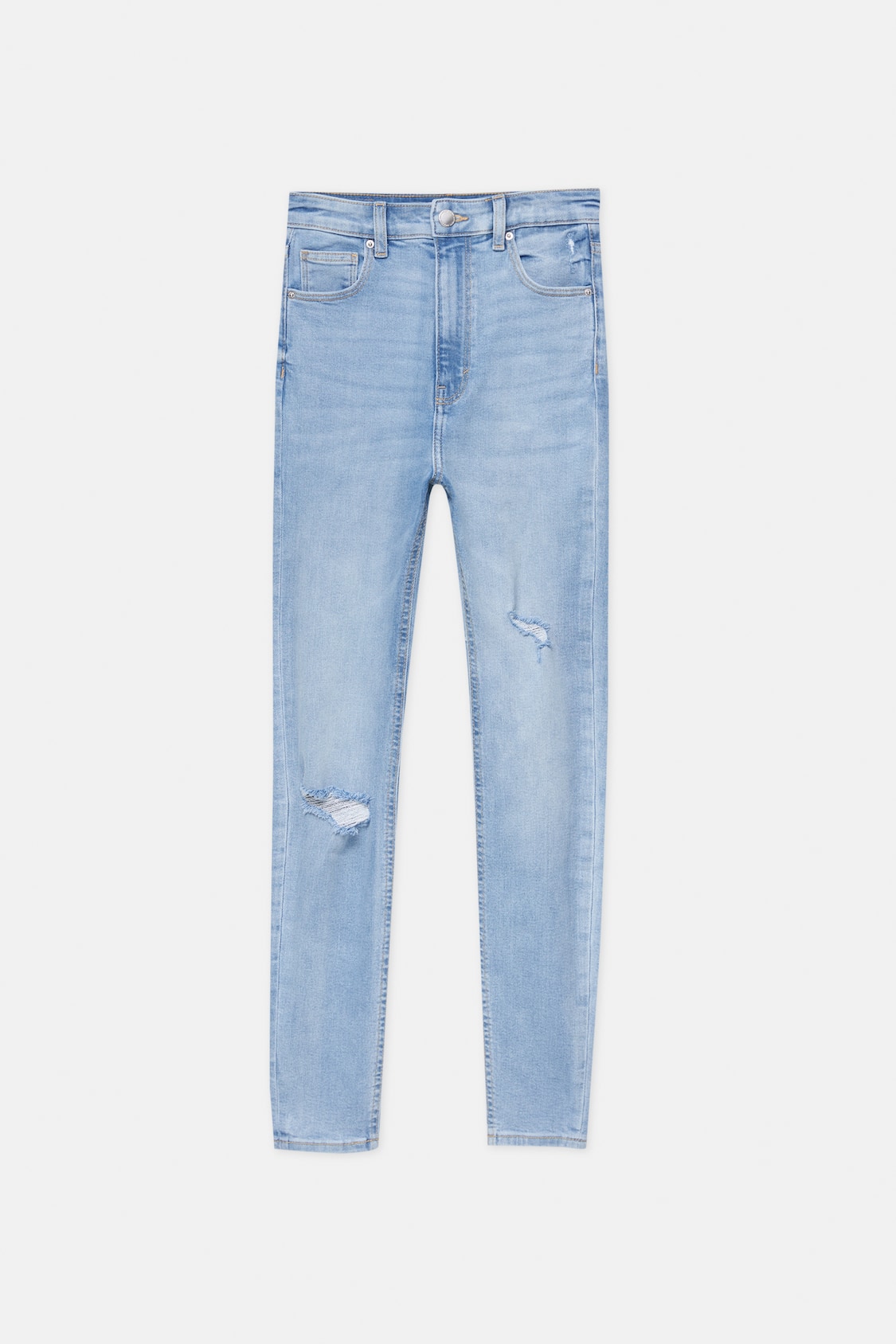 Super high-waist skinny jeans - PULL&BEAR