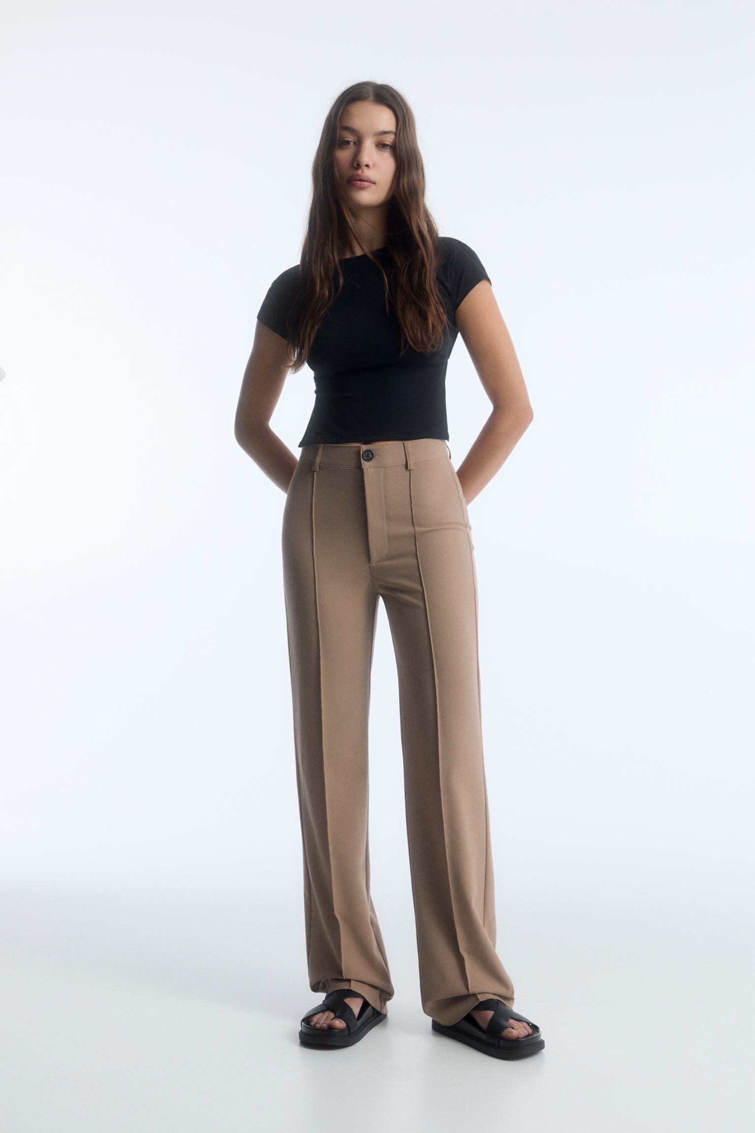 Debenhams John women 100% Wool brown smart trousers Uk 10 | eBay