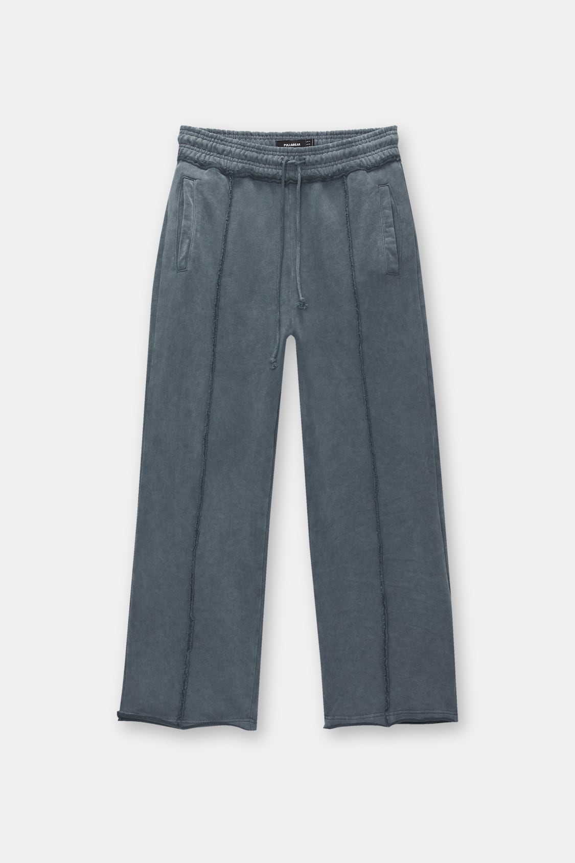 Wide-leg joggers with seam - PULL&BEAR