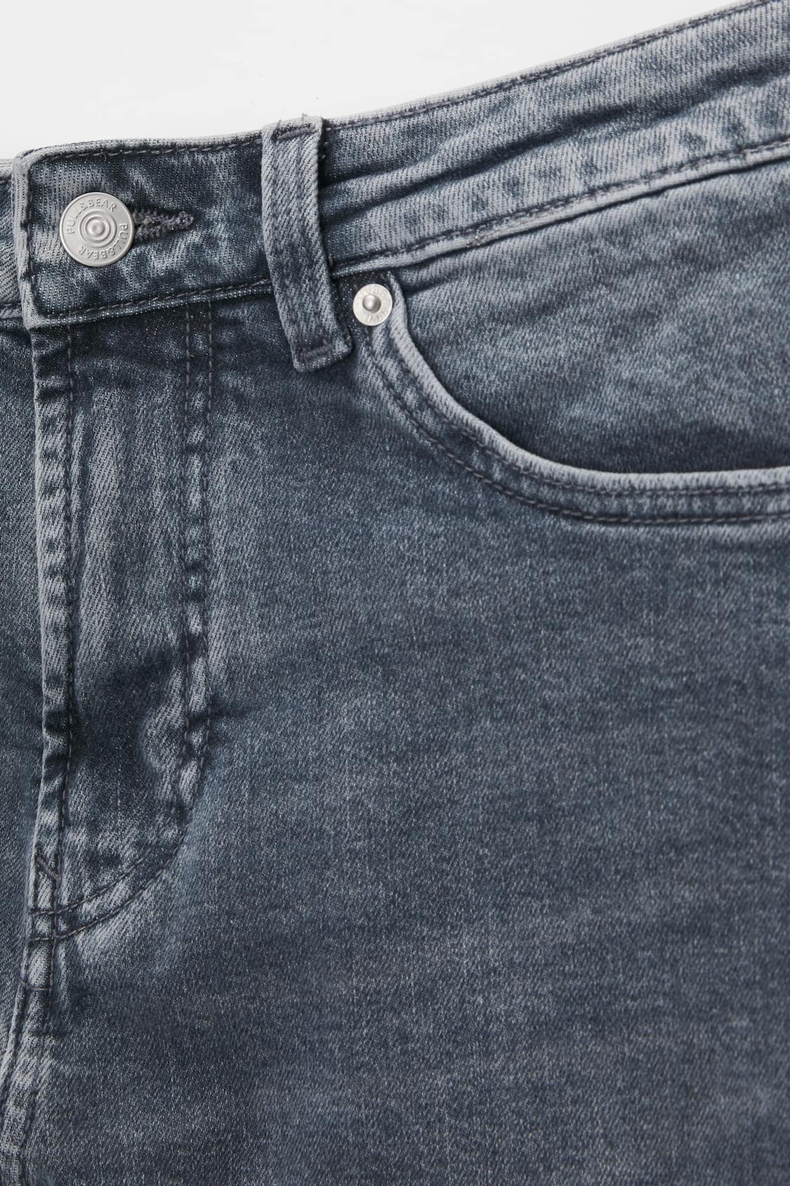 Jeans afunilados slim fit rotos - PULL&BEAR