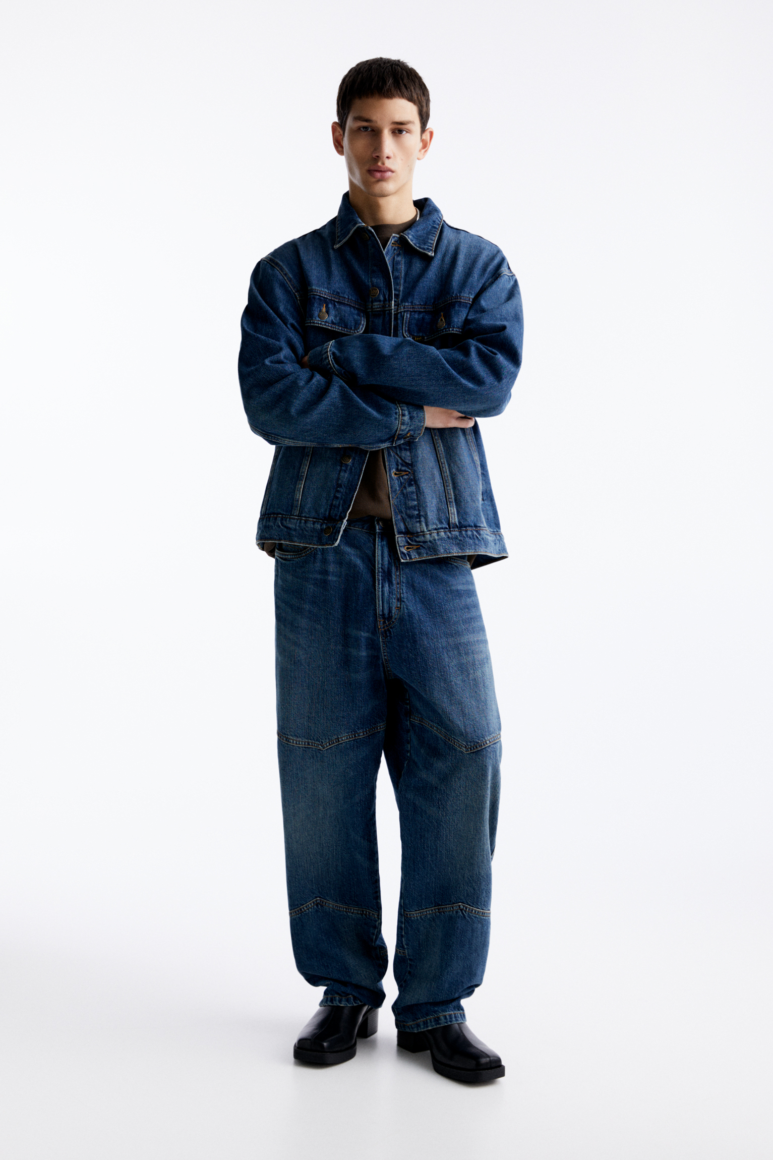 Lee straight-leg jeans with seam details - PULL&BEAR