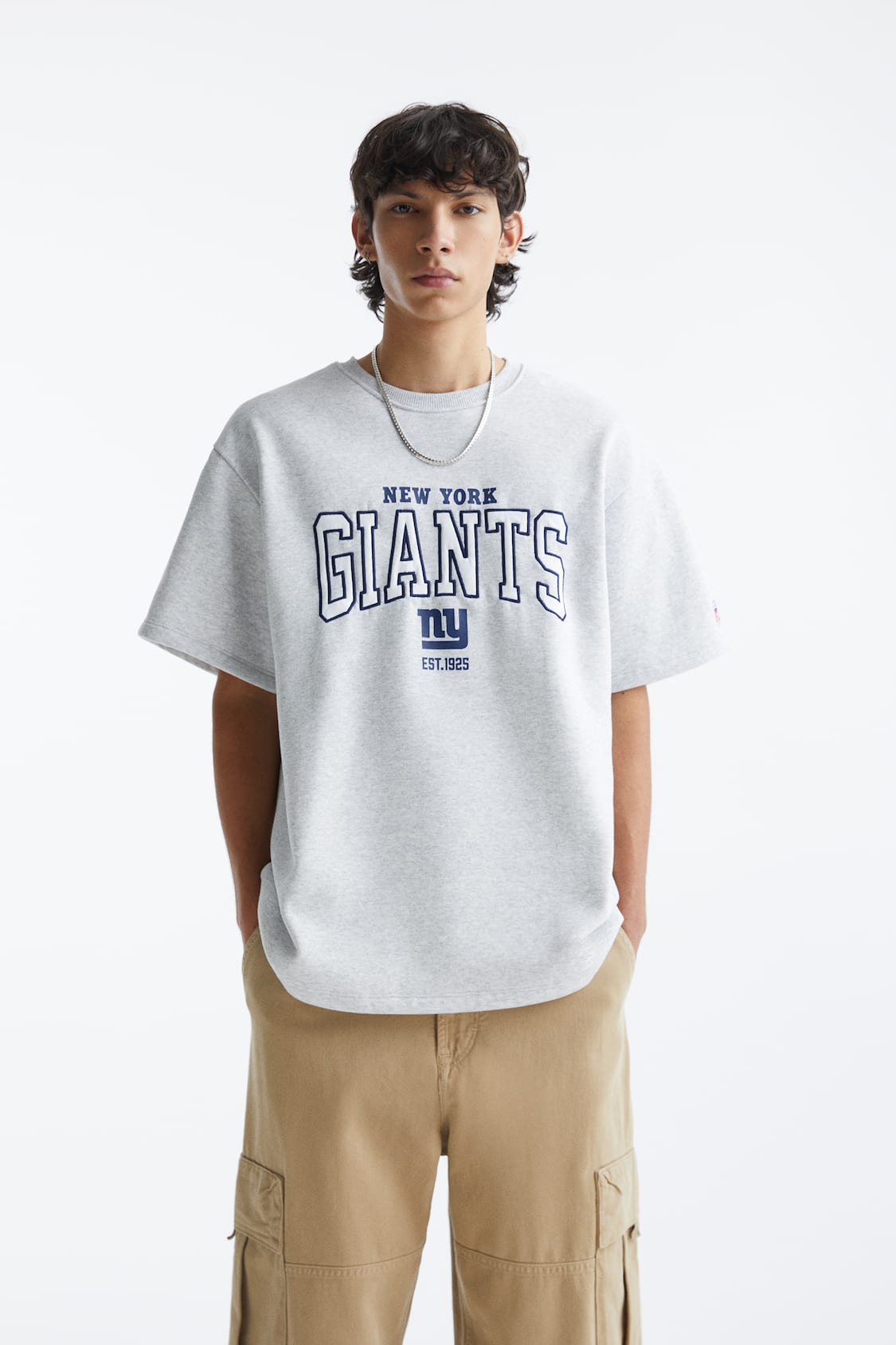 kurzen NFL Ärmeln mit - York Giants PULL&BEAR New T-Shirt