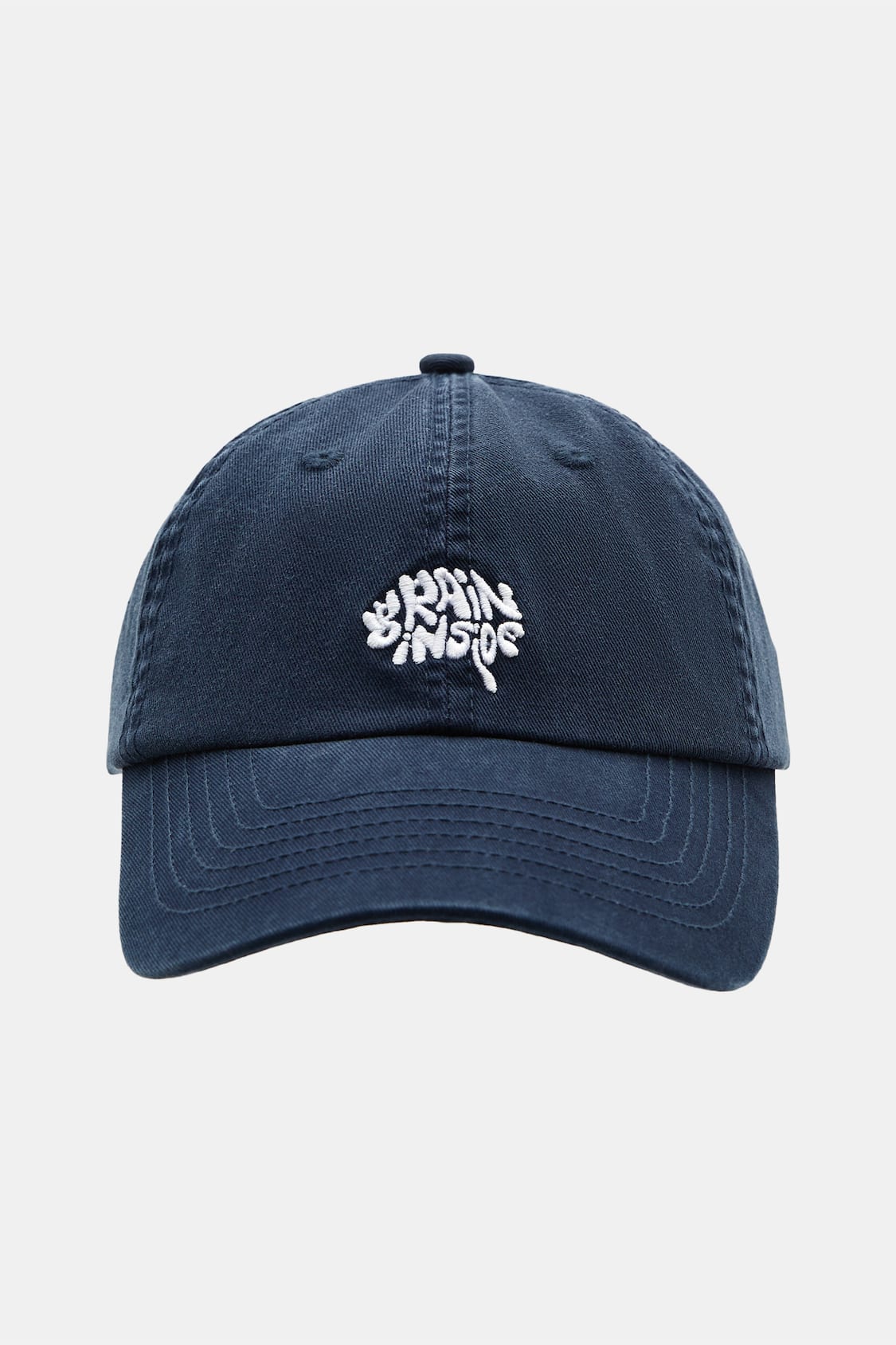 Washed-effect blue cap - PULL&BEAR