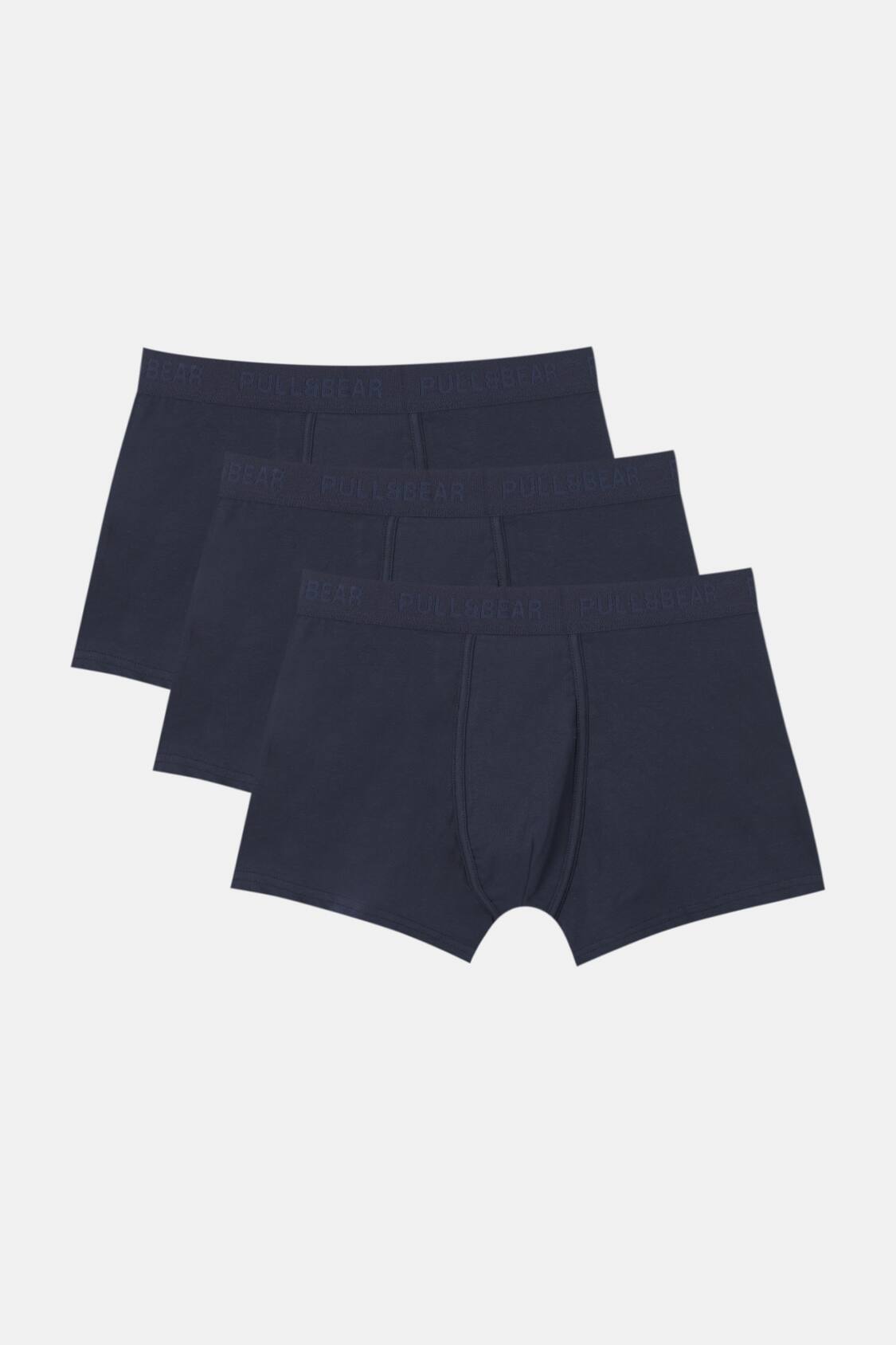 Pack of 3 pairs of dark blue boxers - PULL&BEAR