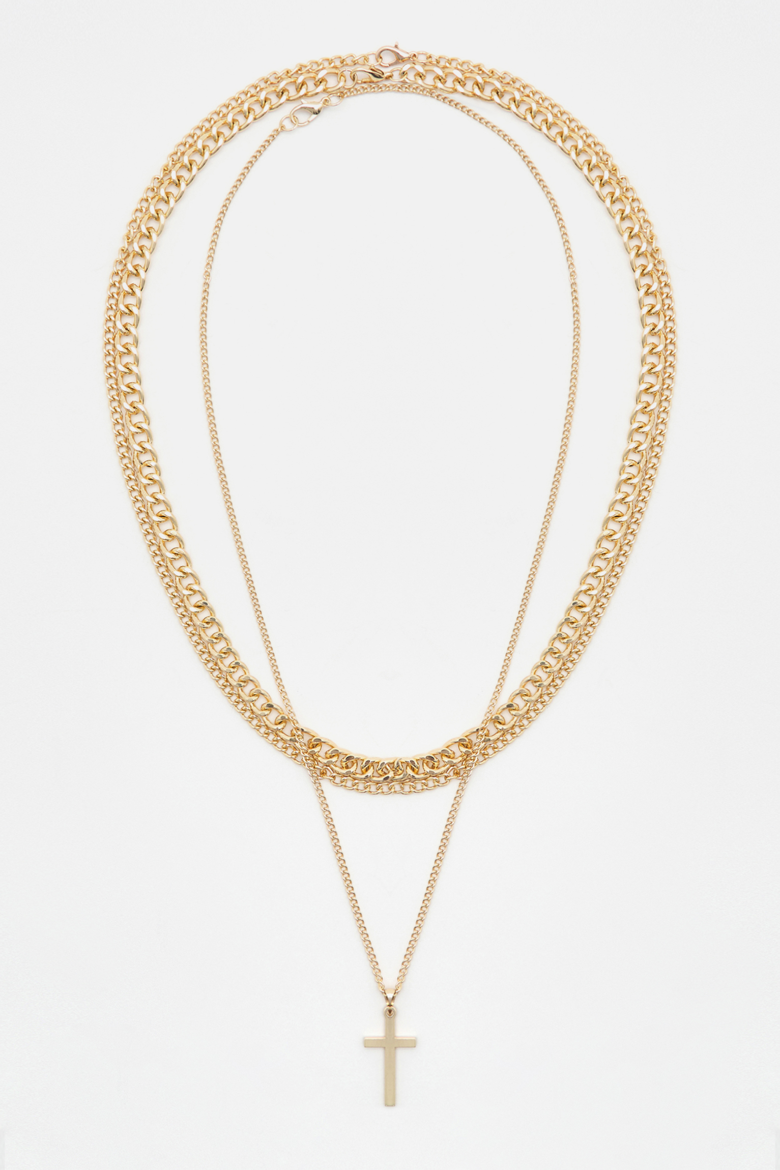 Gold Cross Pendant Necklace | Claire's