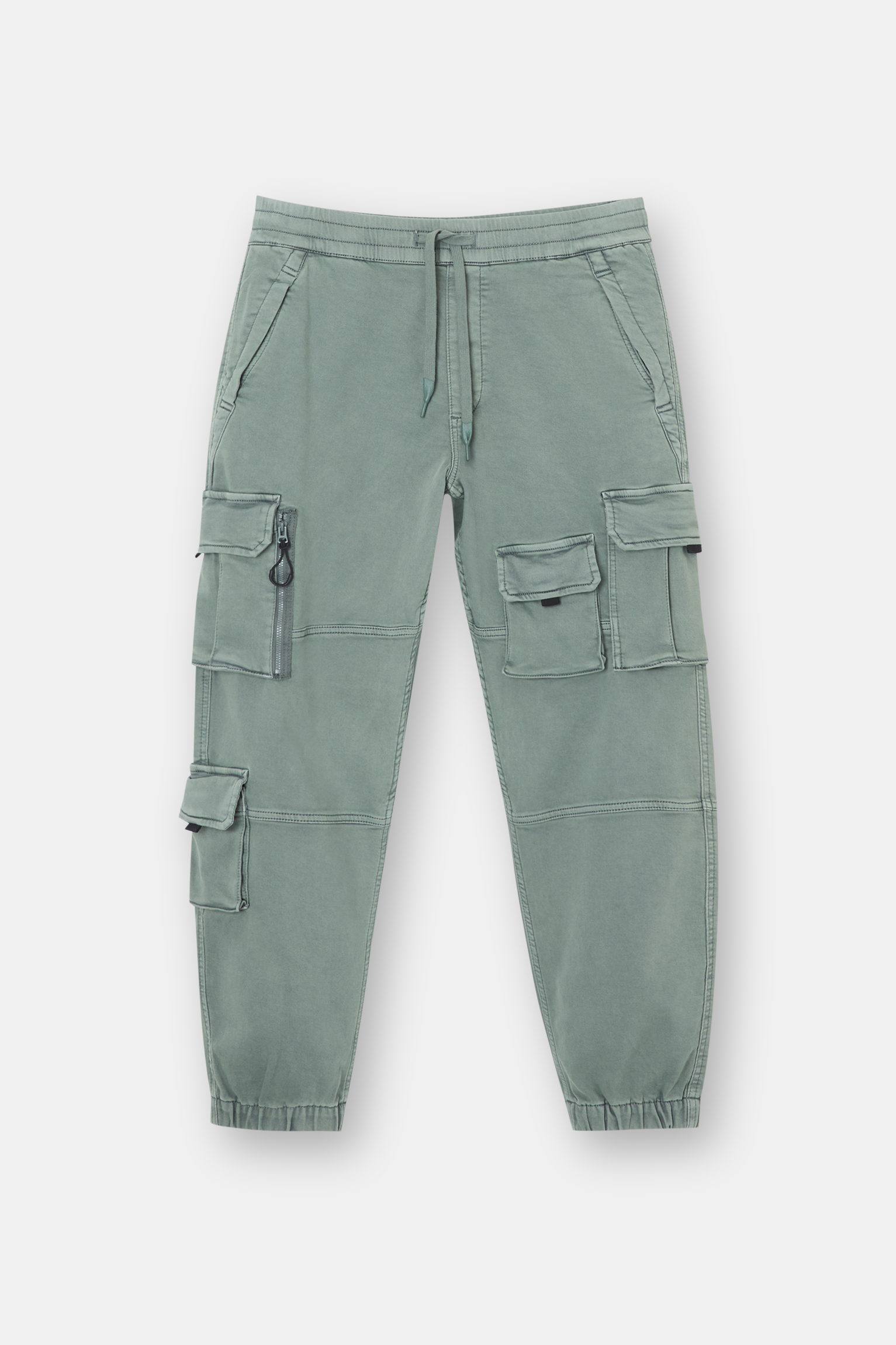 Men Flap Pocket Side Drawstring Waist Cargo Pants New US | eBay