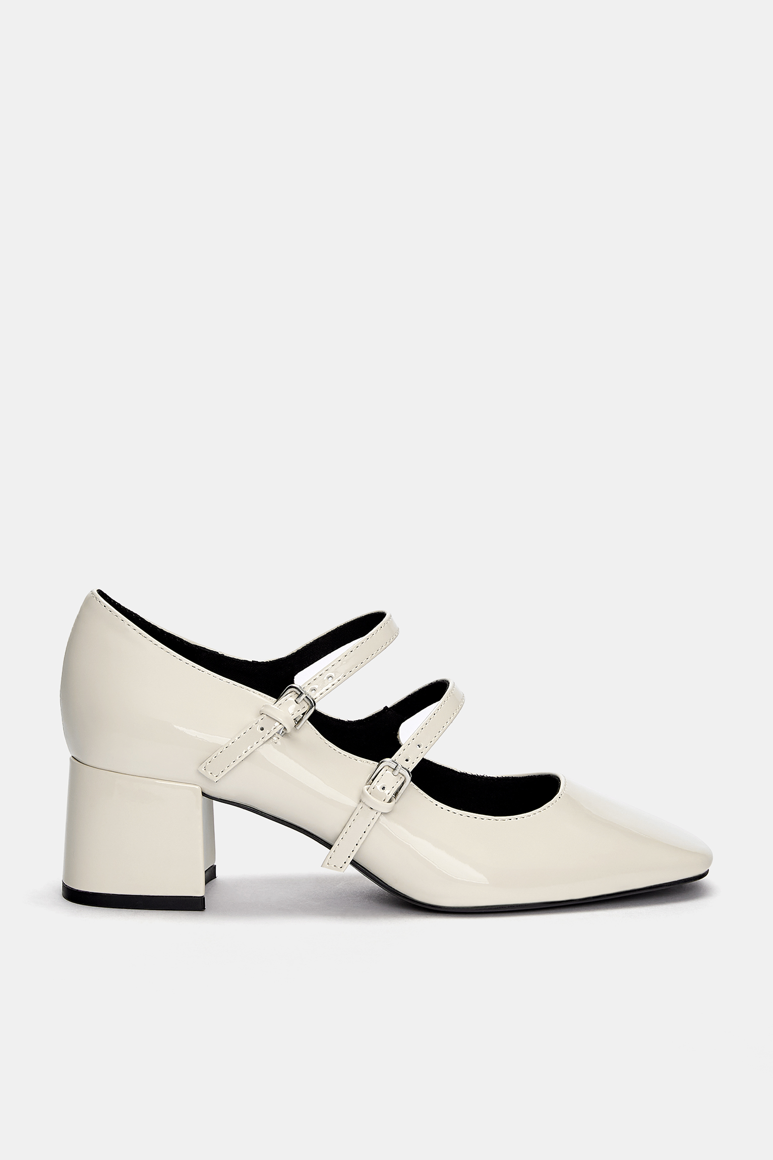 Girls Spanish White Classic Leather Patent Mary Jane Shoes