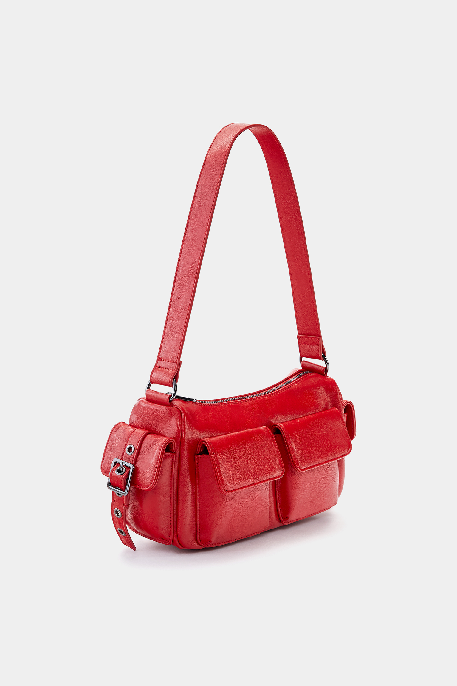 Multi-pocket shoulder bag - pull&bear 
