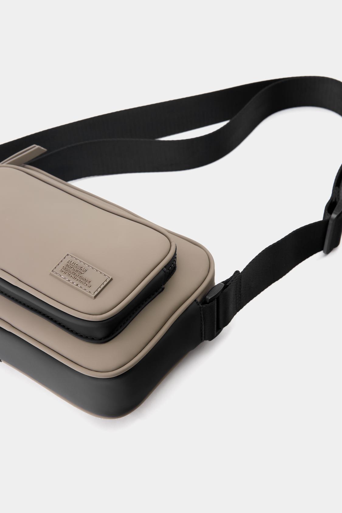 Rubberized crossbody bag - pull&bear