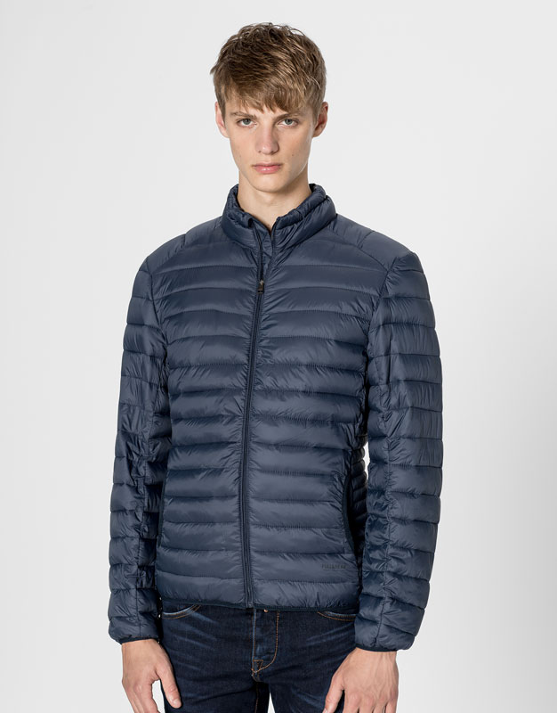 Blouson Bomber Pull & Bear Homme - Taille M - Vert - Occasion Très Bon état