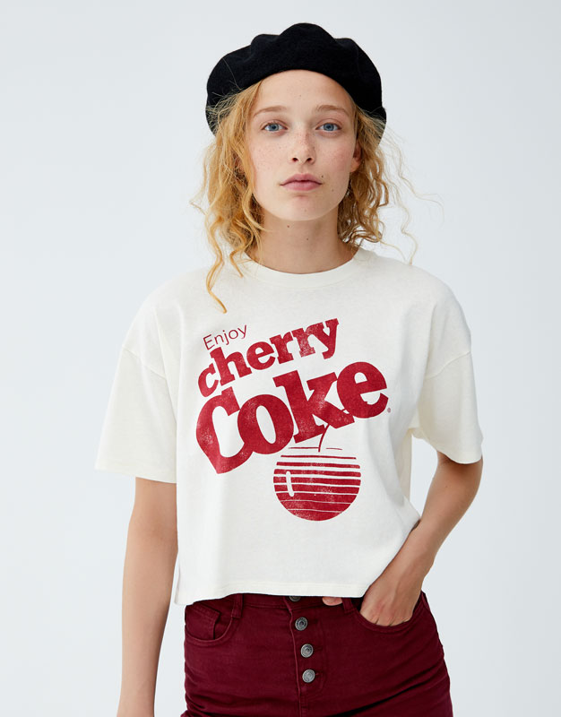 coca cola t shirt pull and bear