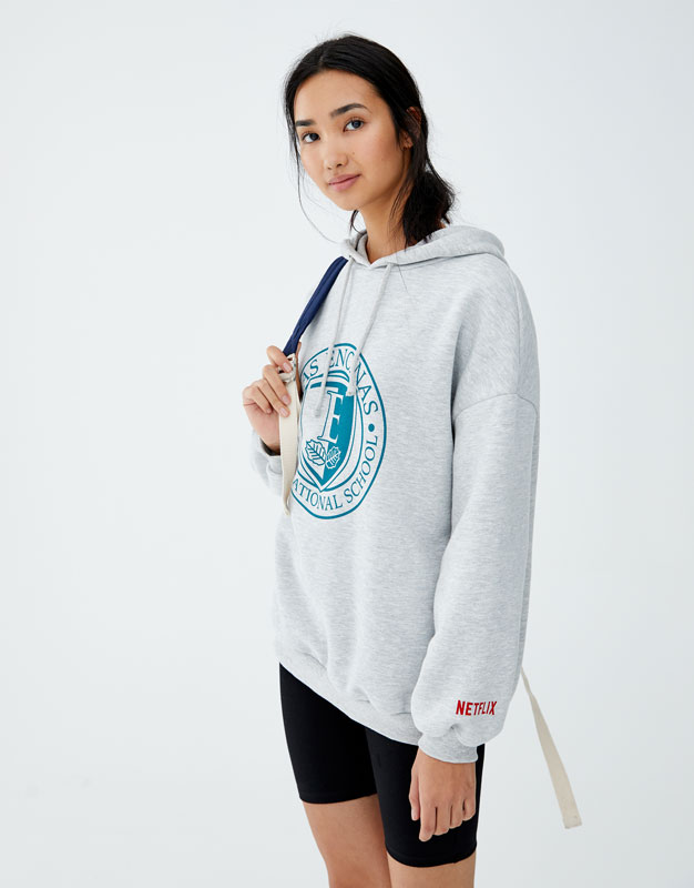 sudadera elite pull and bear mujer