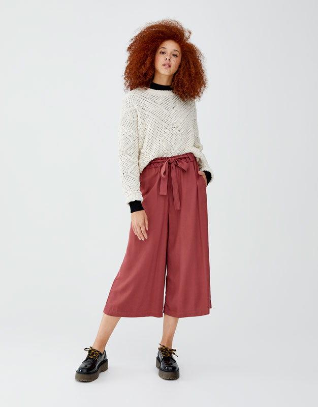 jupe culotte pull and bear