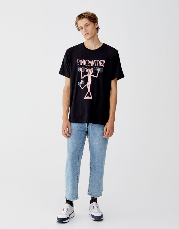 pull and bear pantera t shirt
