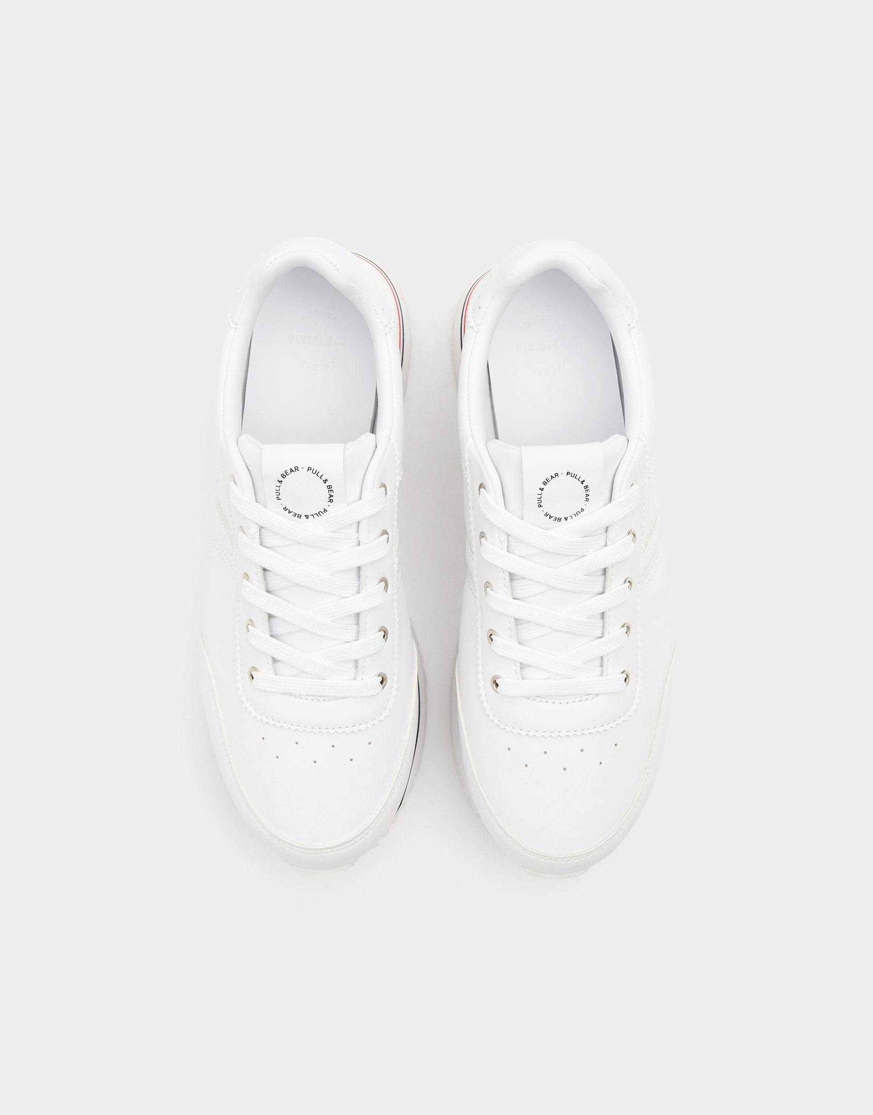 Pull & Bear White platform trainers at £29.99 | love the brands