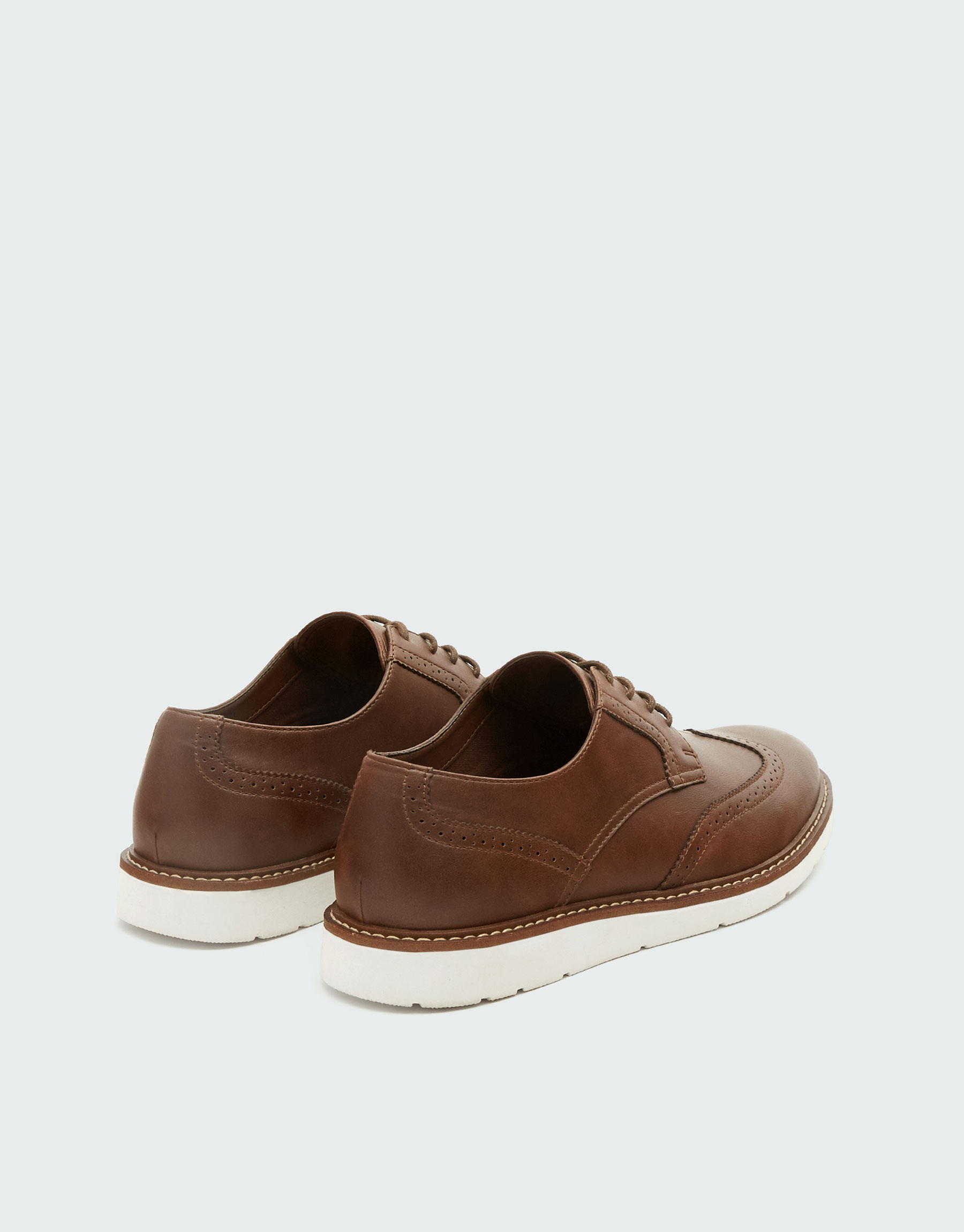 Pull & Bear Brown shoes with broguing at £39.99 | love the brands