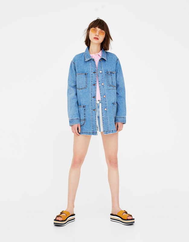 denim worker jacket womens