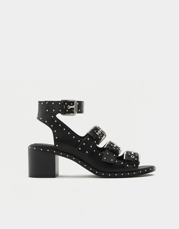 Shoptagr Sandale Talon Rivets By Pull Bear
