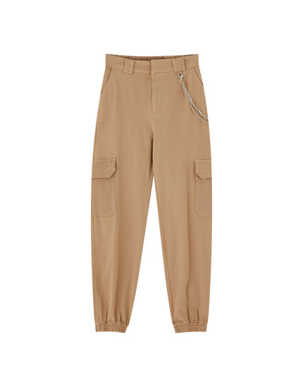 Cargo Trousers Trousers Clothing Woman Pull Bear Kuwait