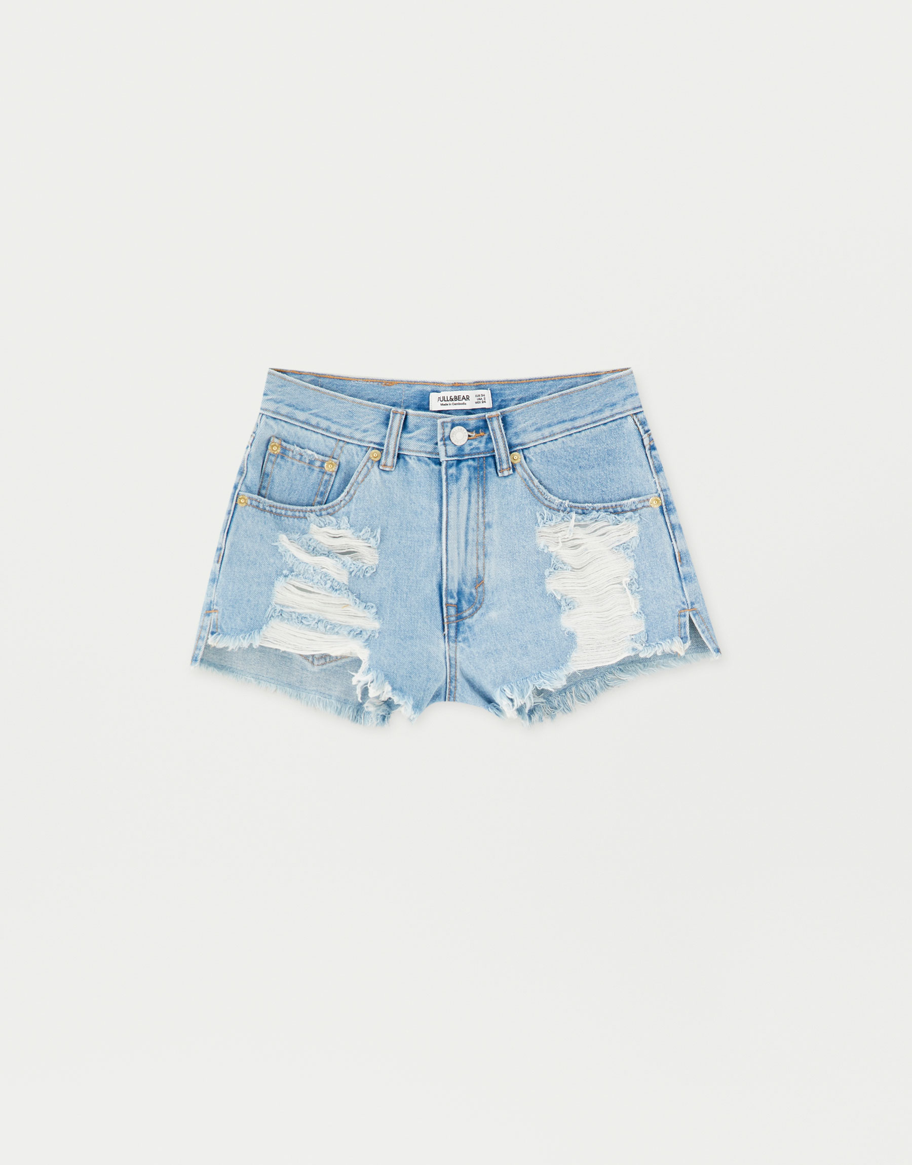 pull and bear denim shorts