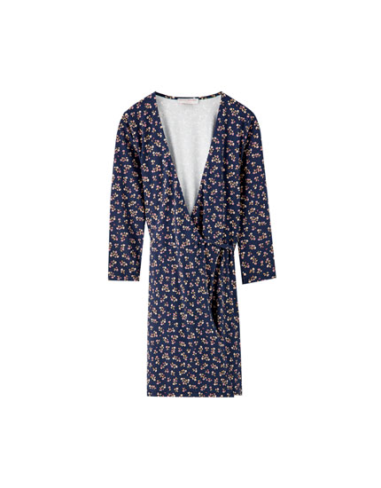 pull and bear wrap dress