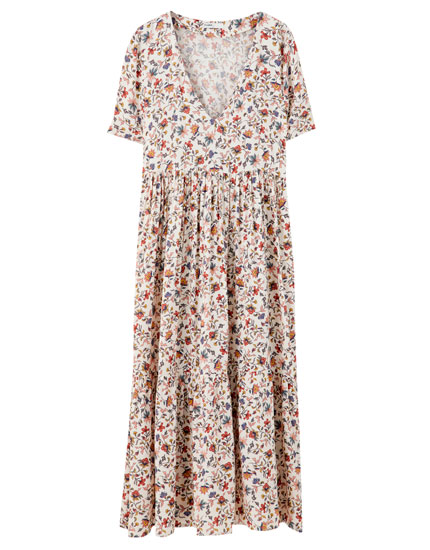 flowing floral dress