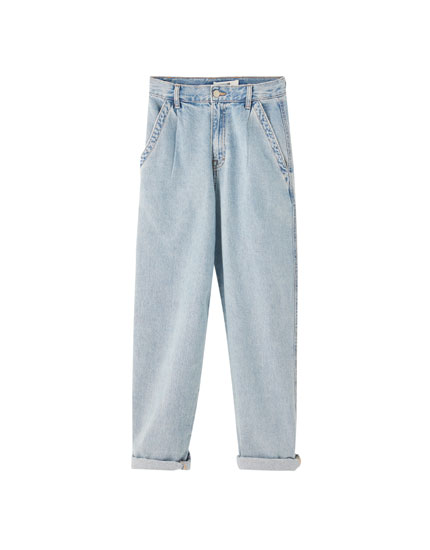 High Waist Slouchy Jeans Pull Bear