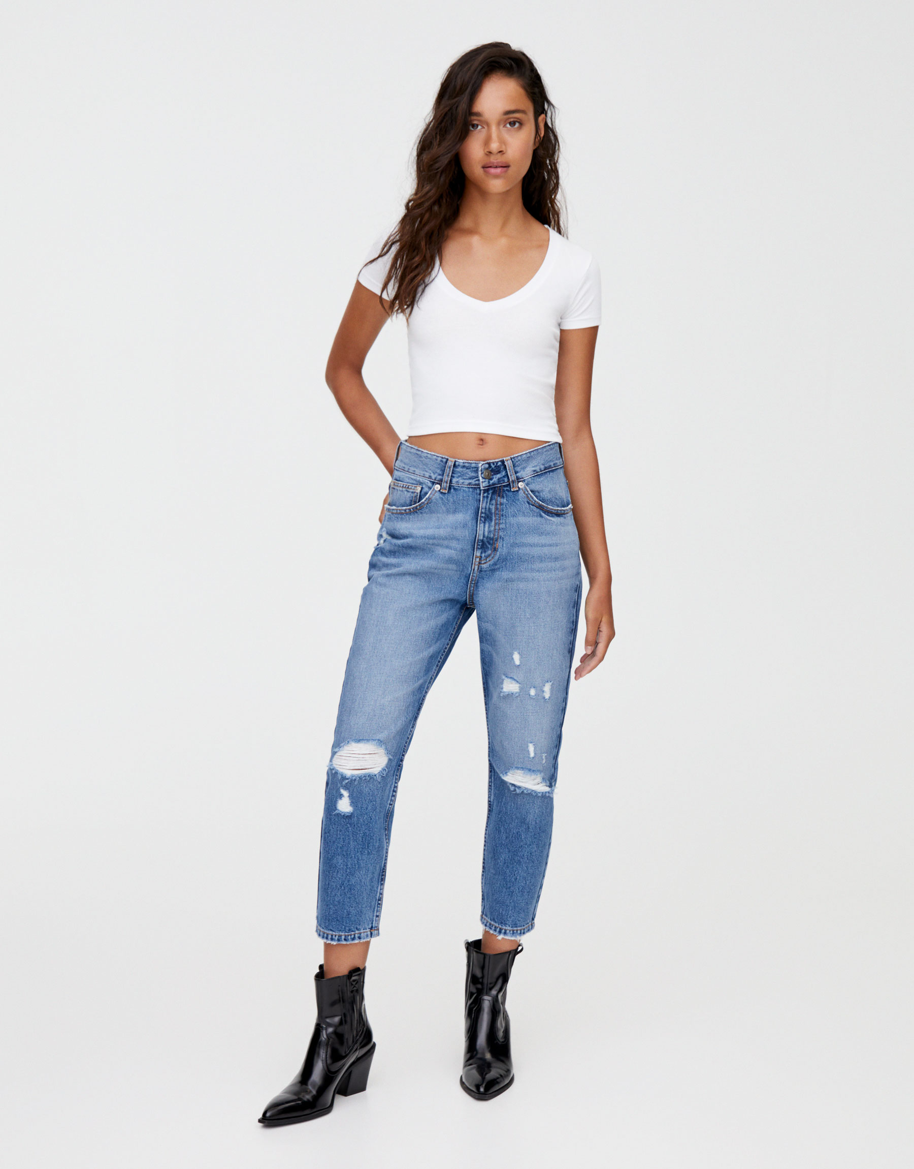 pull and bear boyfriend jeans