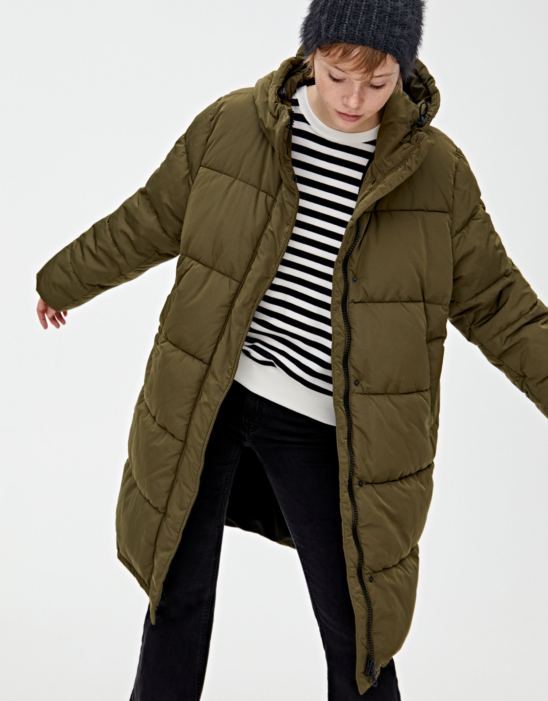 manteau long pull and bear