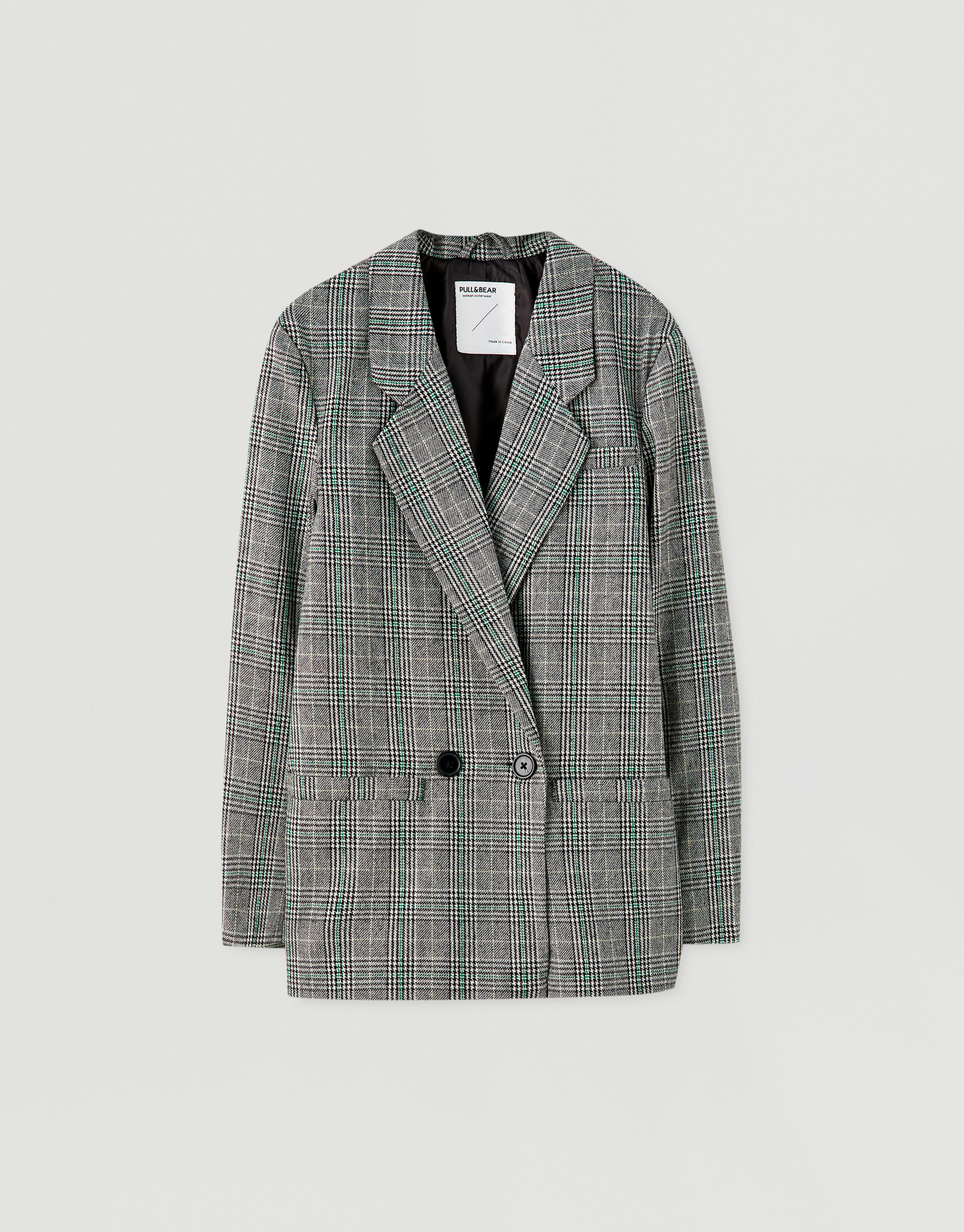 pull and bear checked jacket