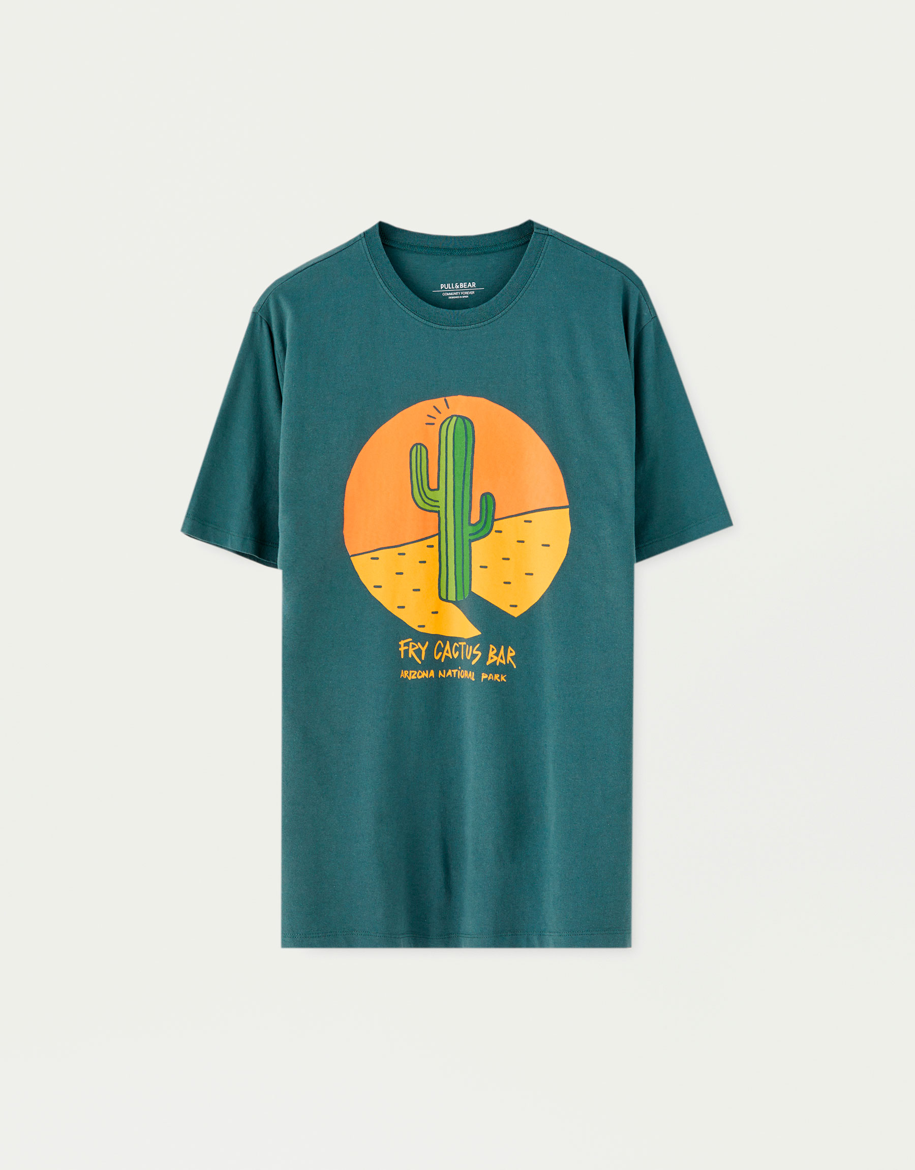 pull and bear cactus t shirt