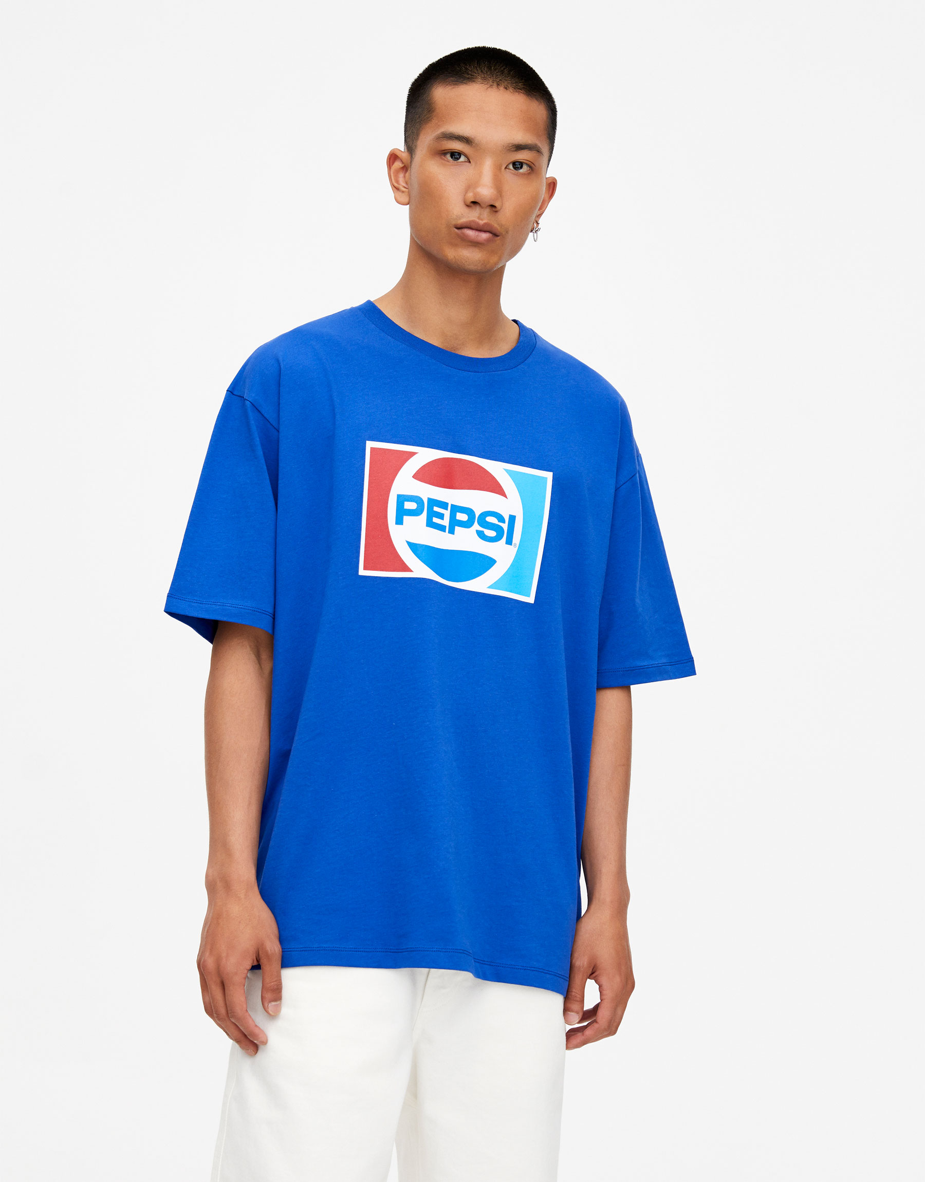 pepsi blue color shirt