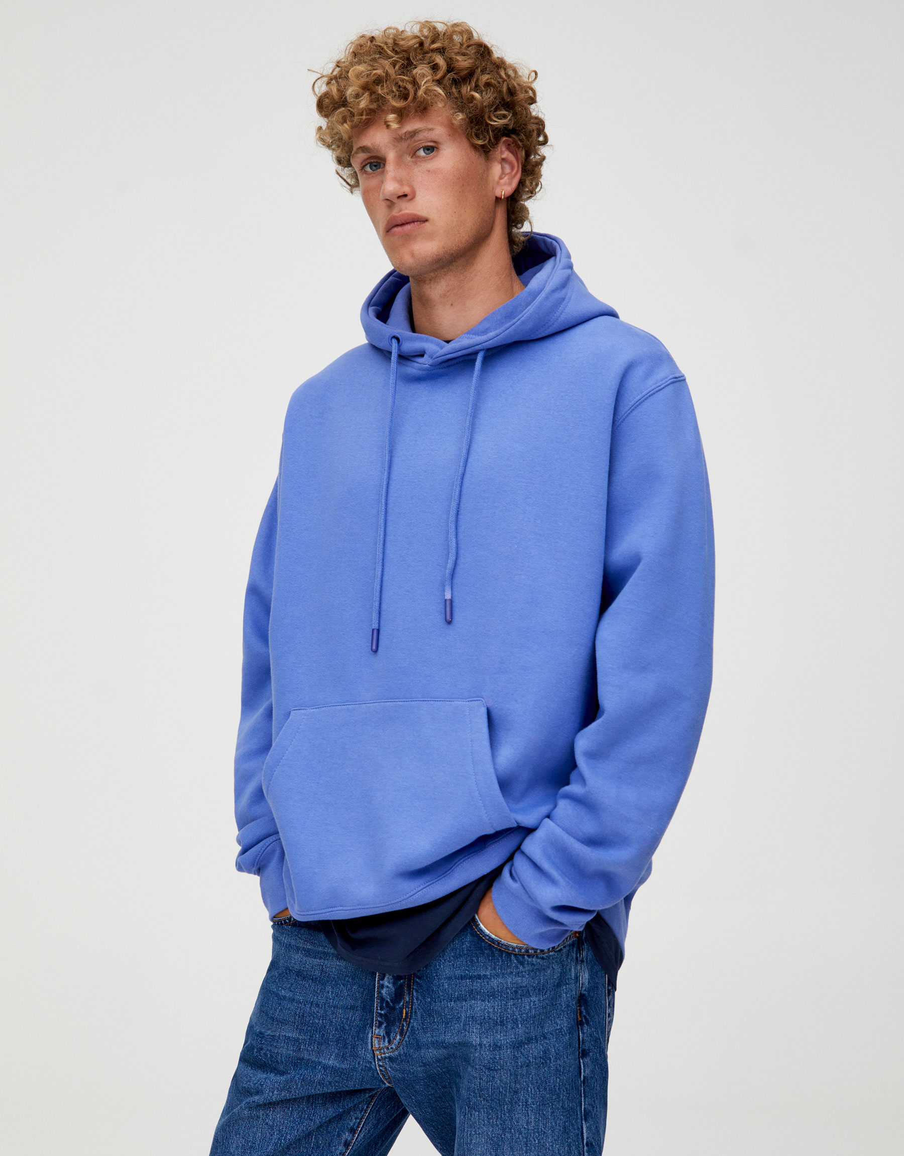 pull and bear basic hoodie
