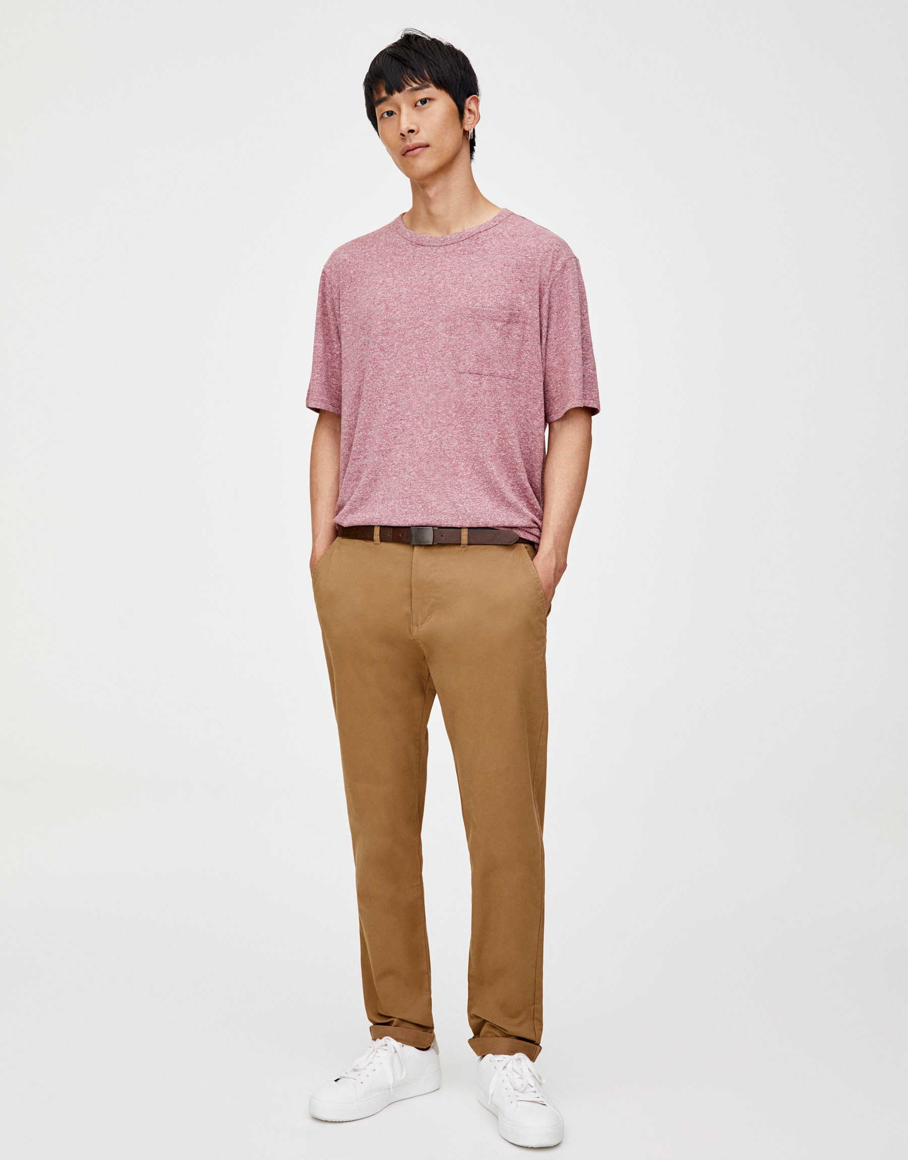 chino skinny pull and bear