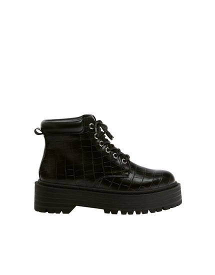 bottines pull and bear femme
