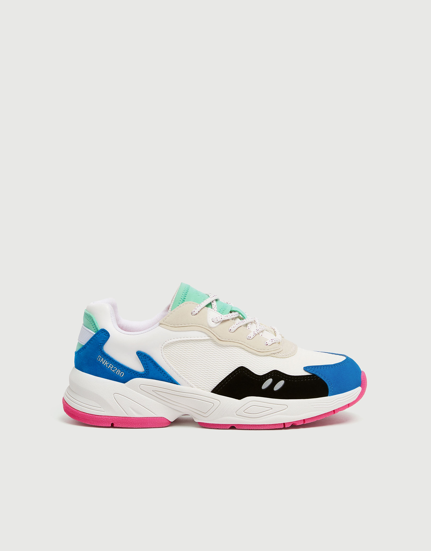 colourful chunky trainers