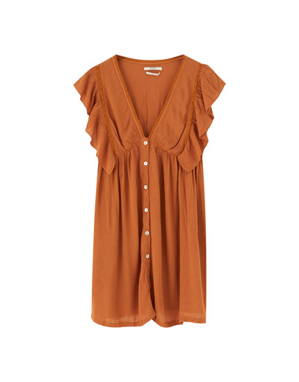 pull and bear robe rouge