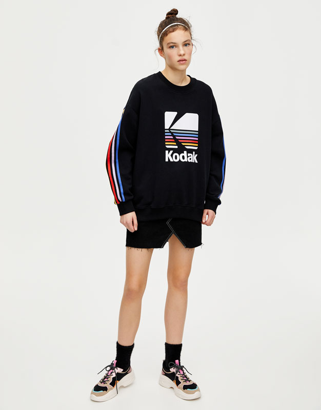 kodak sweatshirt pull and bear