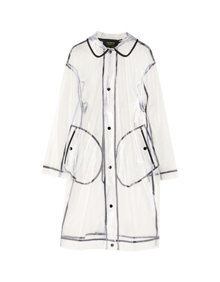 pull and bear transparent jacket