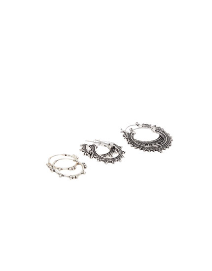 Pack Of Metal Rings Pull Bear