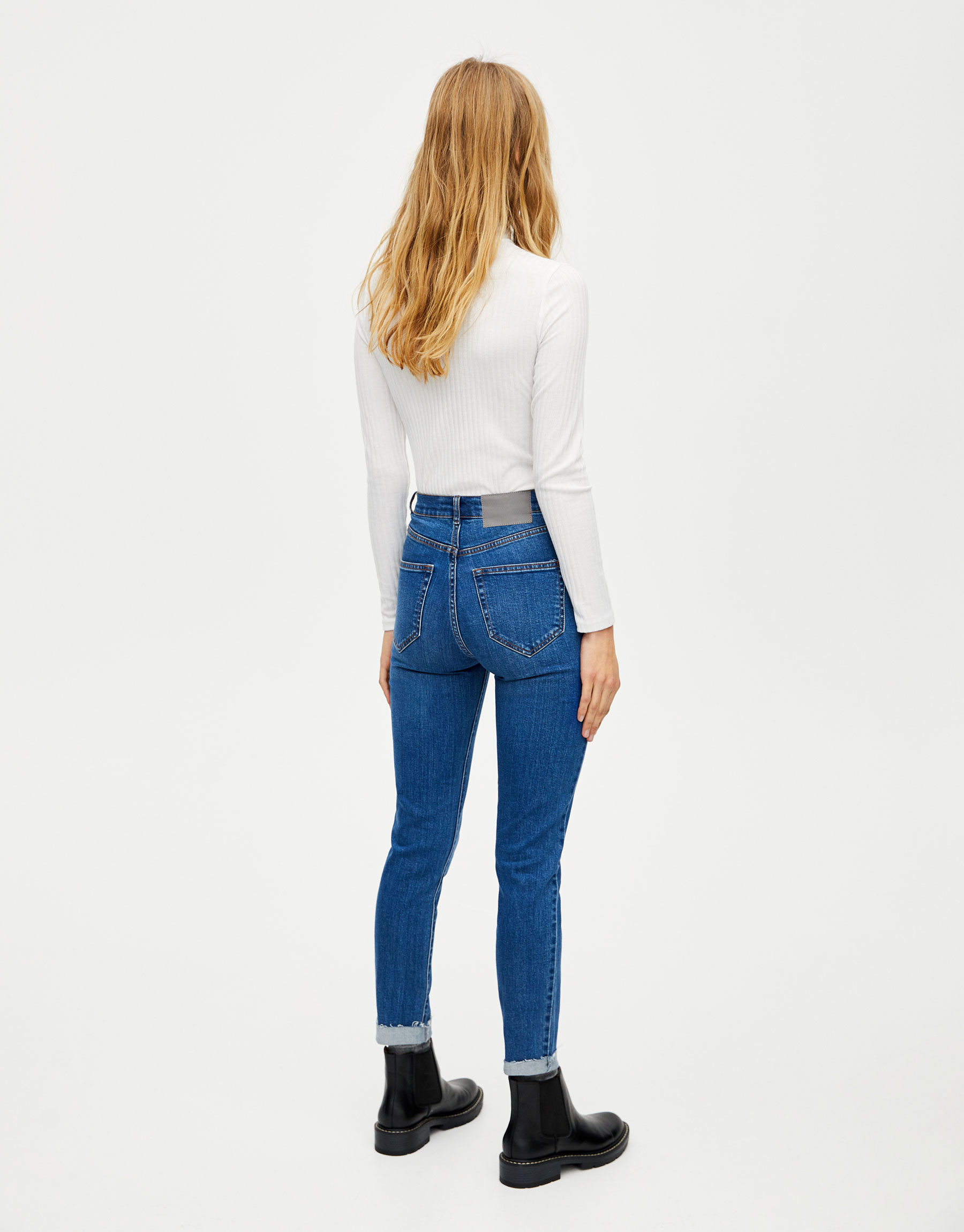 Modalite.net - Pull \u0026 Bear - High-rise slim fit jeans