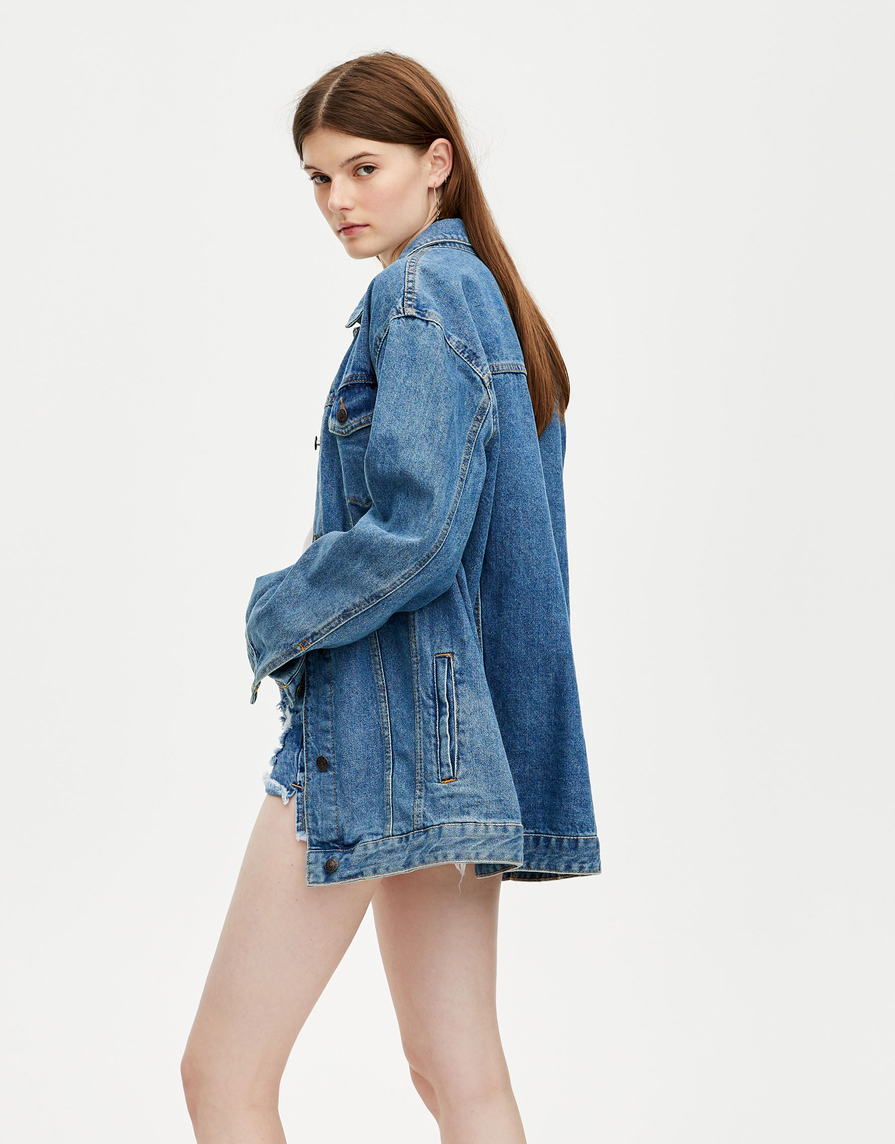 pull and bear boyfriend denim jacket